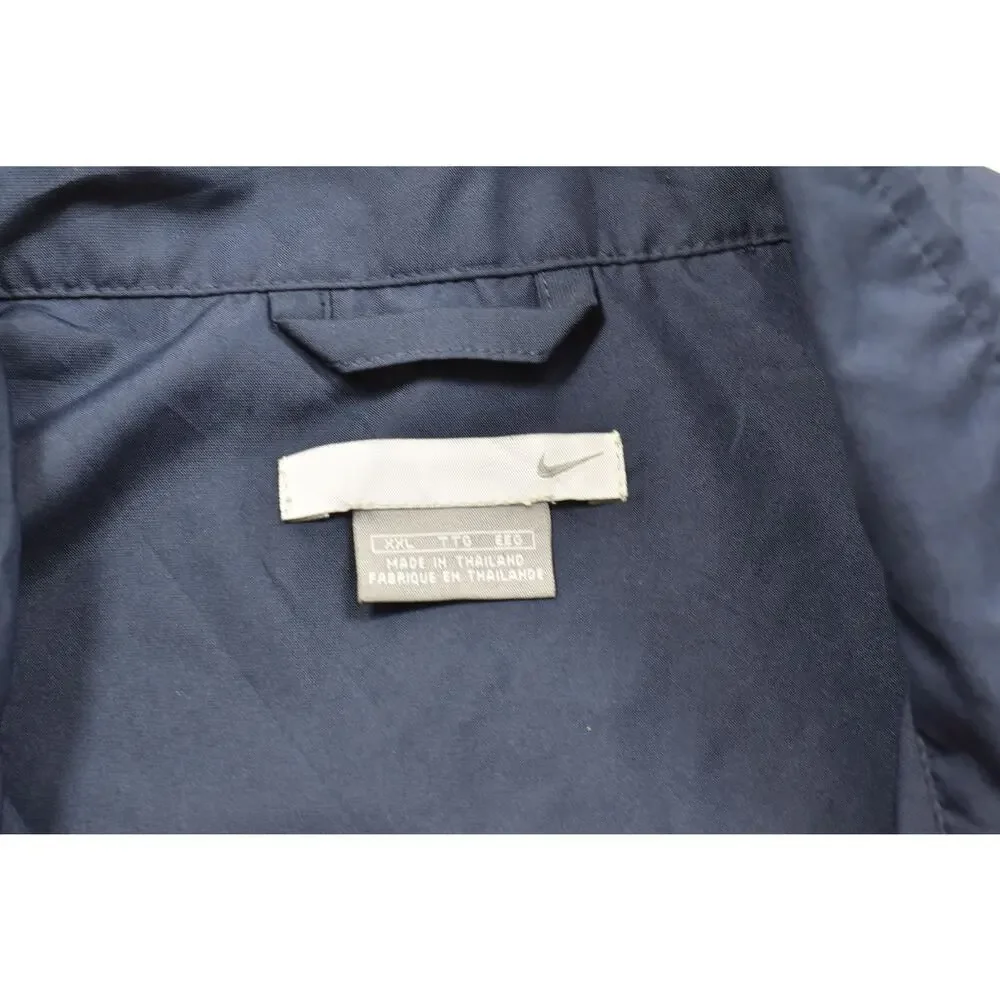 Nike Vintage Y2K Track Jacket Navy Blue White Stripe Size 2XL Full Zip